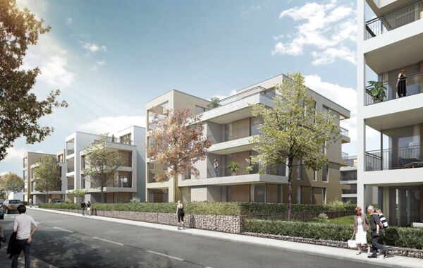 Oberursel Planung Wohnquartier Strassenansicht