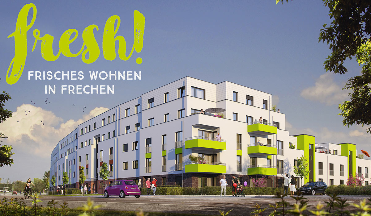 Wohnprohekt Fresh in Frechen mit Wohnungen mit 2-5 Zimmern