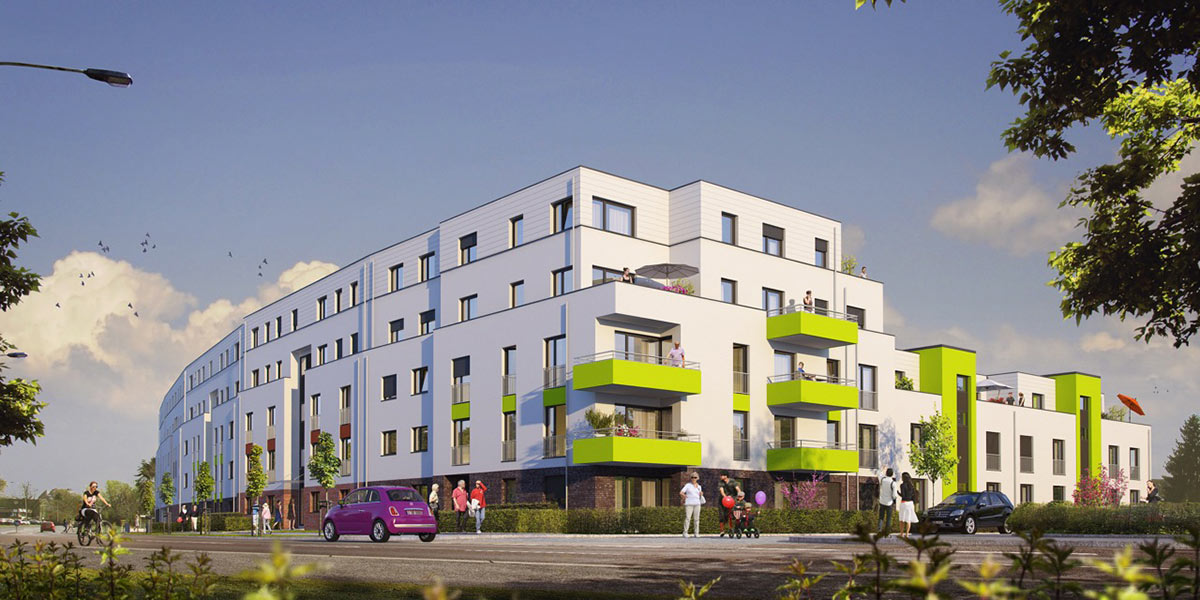 fresh frechen – Eigentumswohnungen - Straßenansicht