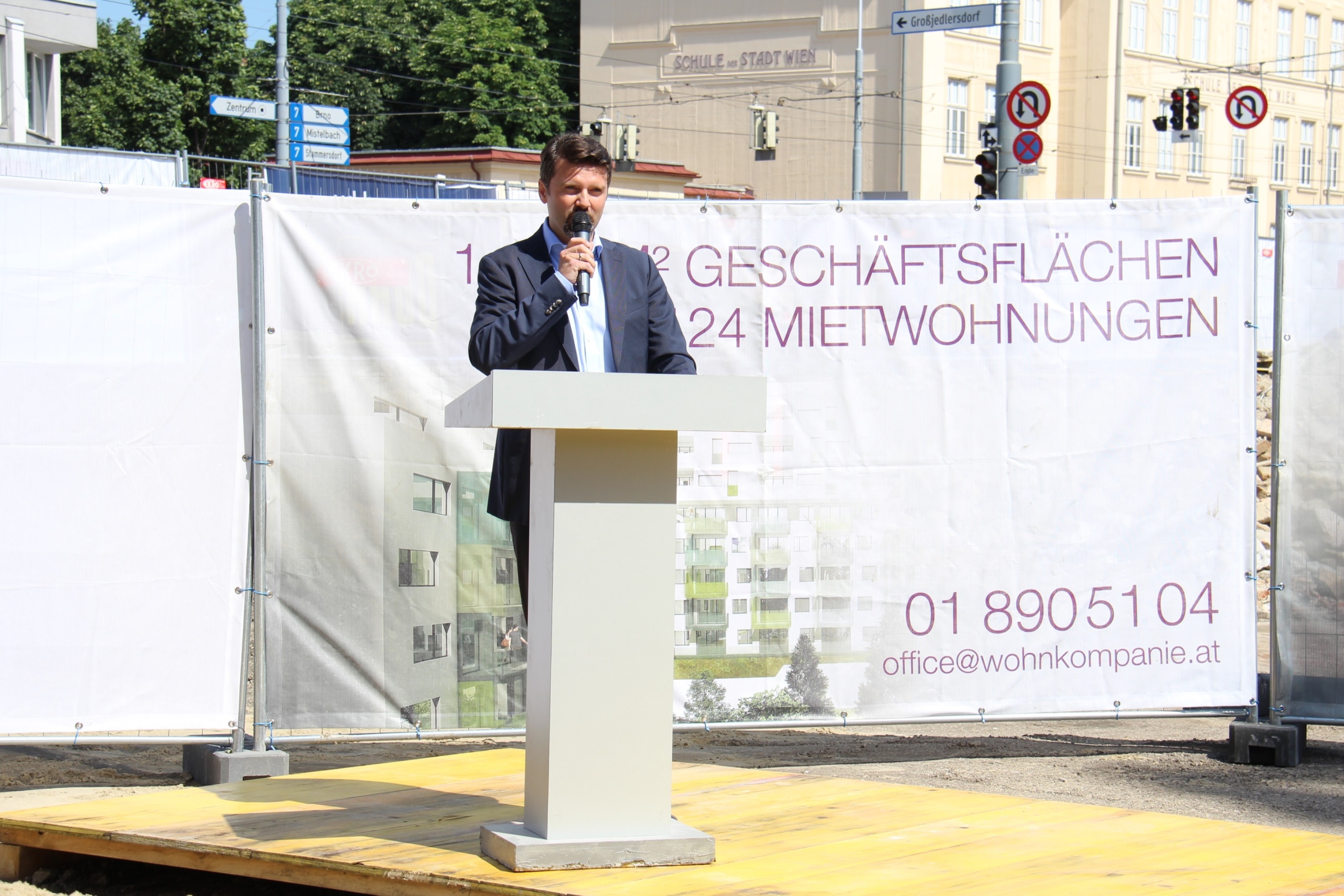 Wohnprojekt Brünner Straße, Wien feiert den ersten Spatenstich